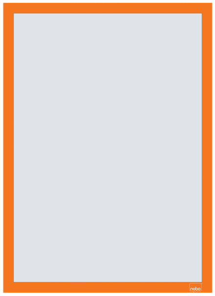 Nobo Selbstklebender Info-Rahmen – DIN A3 – orange – 2er Pack