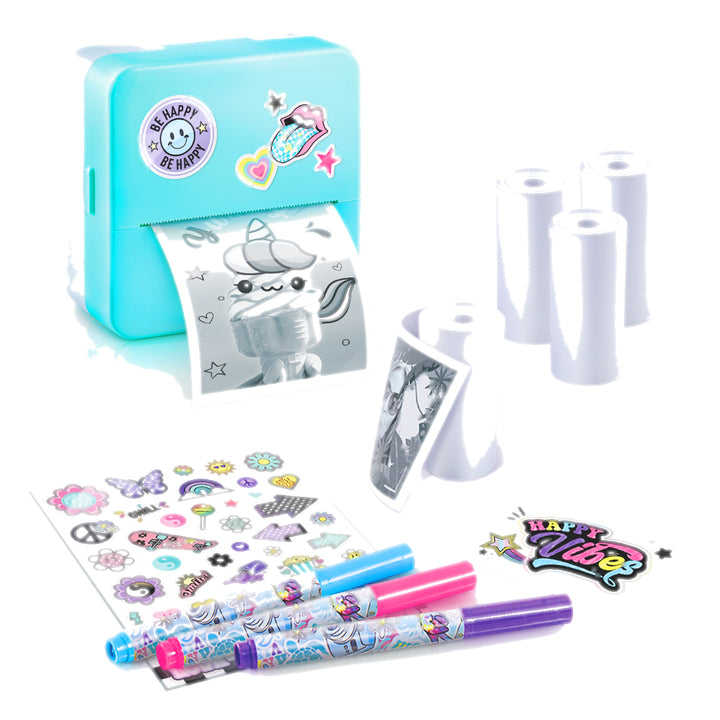 Canal Toys Instant Pocket Printer – Drucker (Spielzeug) – 20 × 18 × 6 cm – ab 8 J. – hellblau