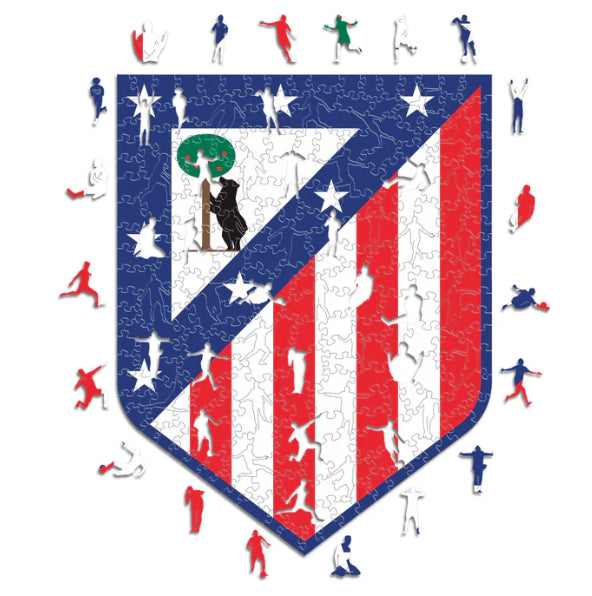 Iconic Puzzles Atletico Madrid - Logo - Logikspiel, 1 Spieler, ab 14 Jahren