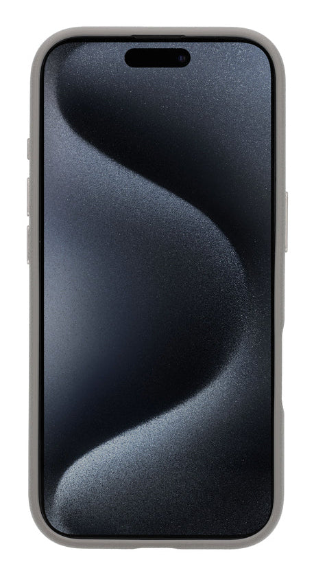 Valenta Backcover – für Apple iPhone 16 Pro – grau – Kunstleder – MagSafe-kompatibel