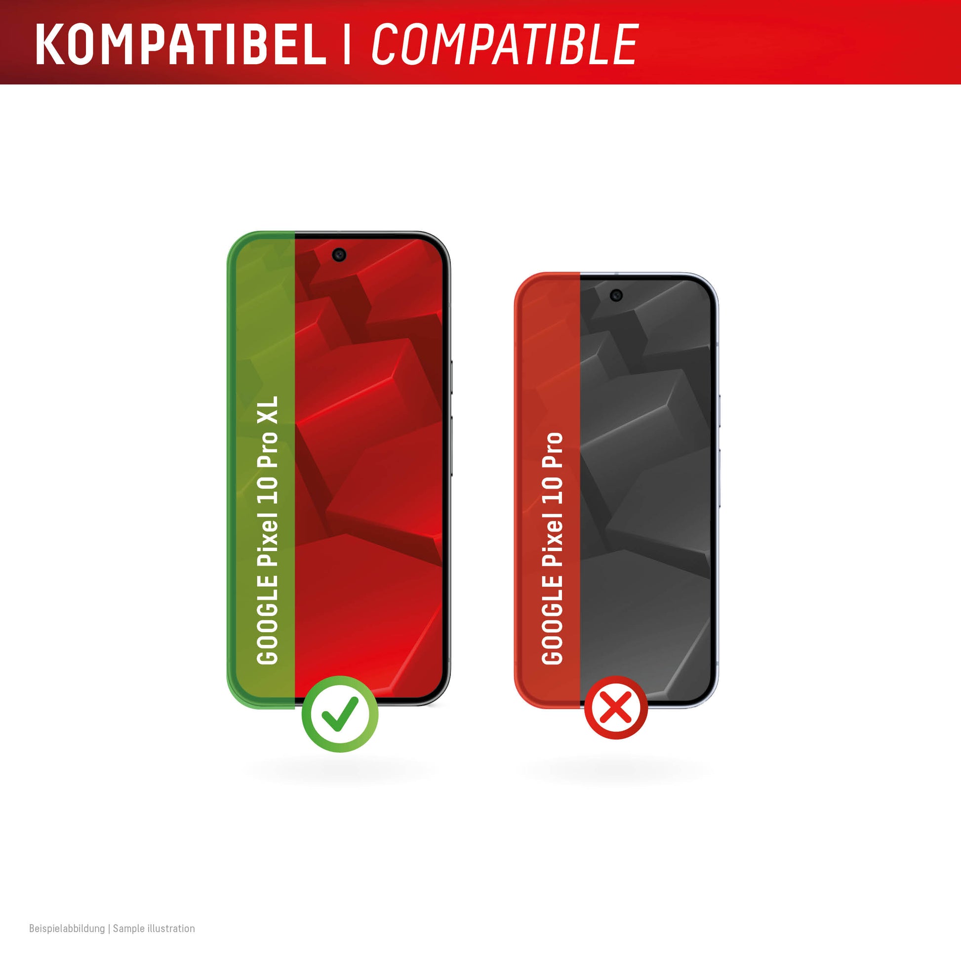 Displex Displayschutz (Panzerglas), 10H – für Pixel 10 Pro XL – mit Applikator