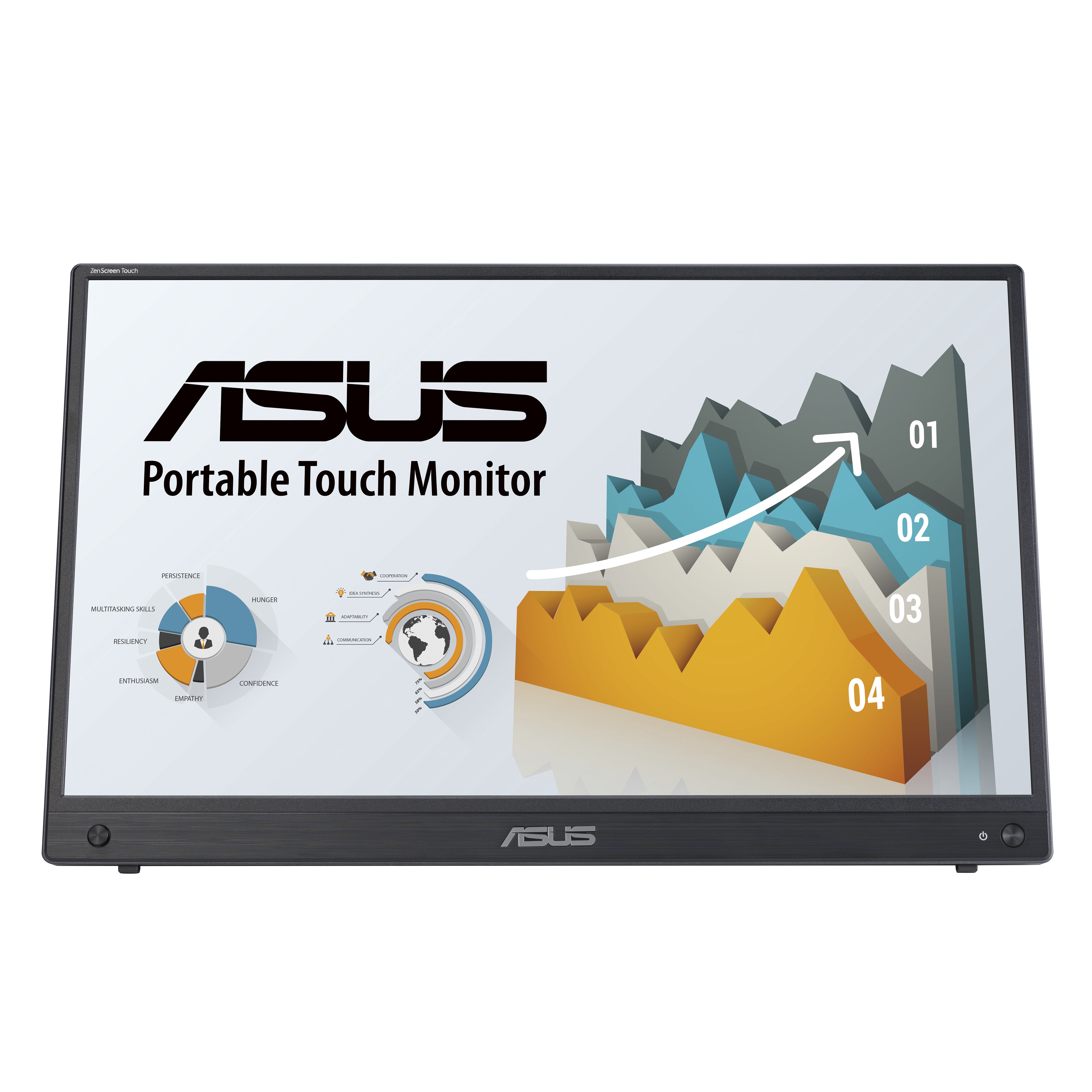 ASUS ZenScreen MB16AHT (90LM0890-B01170) – 15,6" Touch, 1920 × 1080 (Full HD), IPS