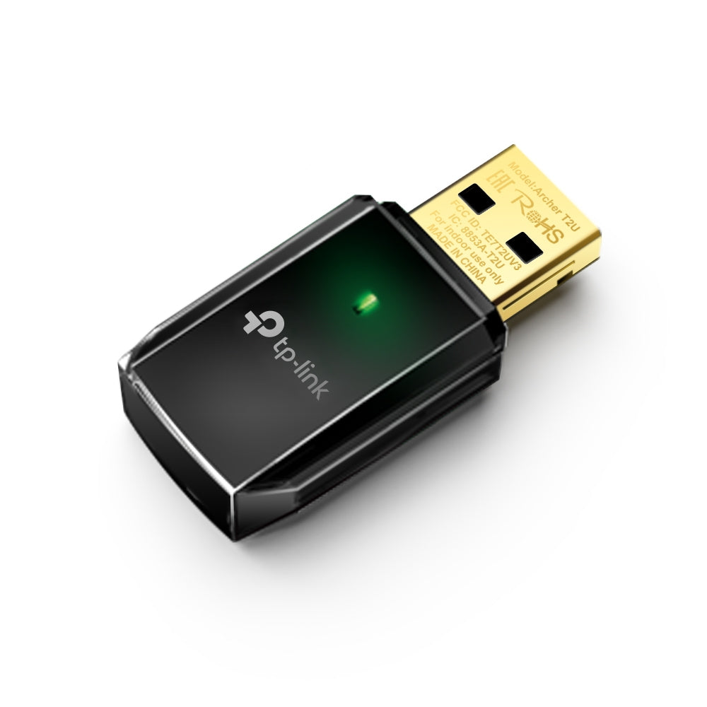 TP-Link ARCHER T2U – WLAN Adapter – Wi-Fi 5 Dual-Band (2,4/5 GHz), 600 Mbit/s