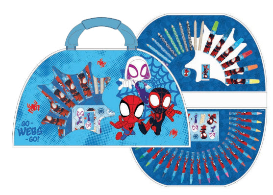 Undercover Malkoffer (Maltafel-/Reisemalset) – Spider-Man – 51-teilig – ab 6 Jahren