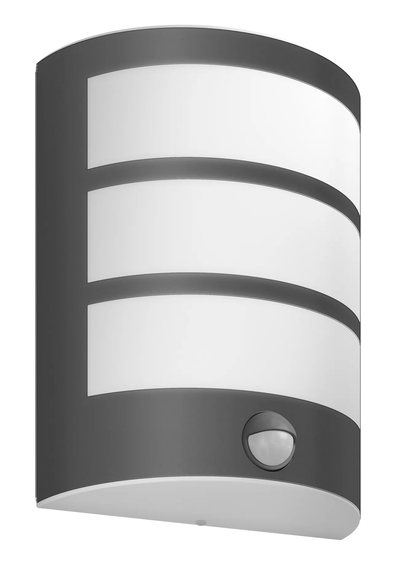 Philips by Signify Philips Aussenwandleuchte – 4000 K – IP44 – Netzbetrieb – mit Bewegungsmelder – Anthrazit, Edelstahl