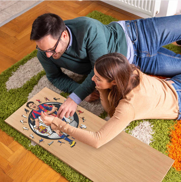 Iconic Puzzles Puzzle FC Barcelona – Gavi – 270 Teile – 30 × 42 cm – ab 10 J. – Holz – Mehrfarbig – FSC