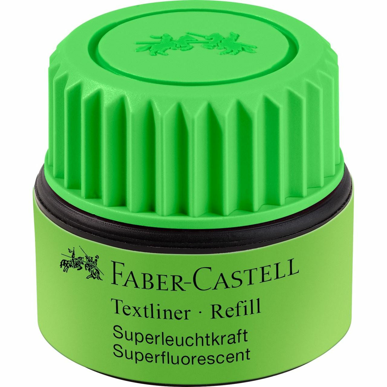 Faber-Castell Nachfülltinte 1549 für Textliner Grip Marker 1543 und 1546 – grün, 1–5 mm, 30 ml
