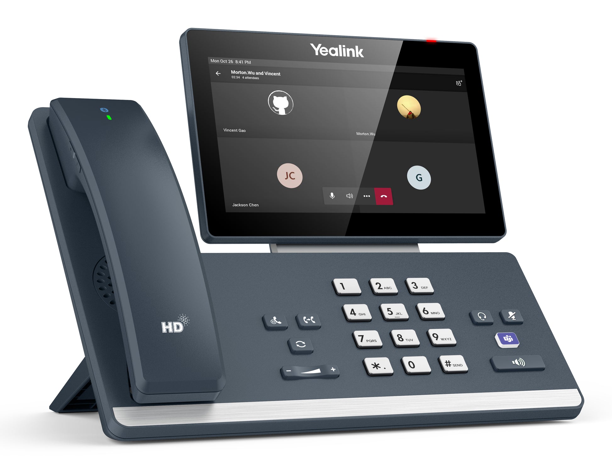 Yealink MP58 – WLAN-Telefon (Handgerät), für Microsoft Teams, Weiss