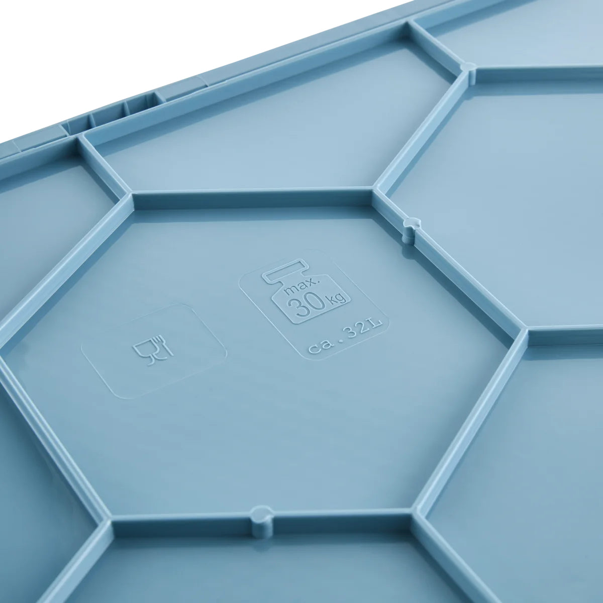 keeeper Lea Klappbox 32 l – faltbar – Polypropylen – blau – 350 × 235 × 350 mm