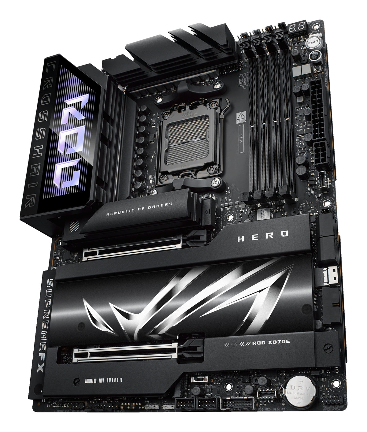 ASUS ROG CROSSHAIR X870E HERO – Mainboard – Sockel AM5, AMD X870E, ATX, DDR5