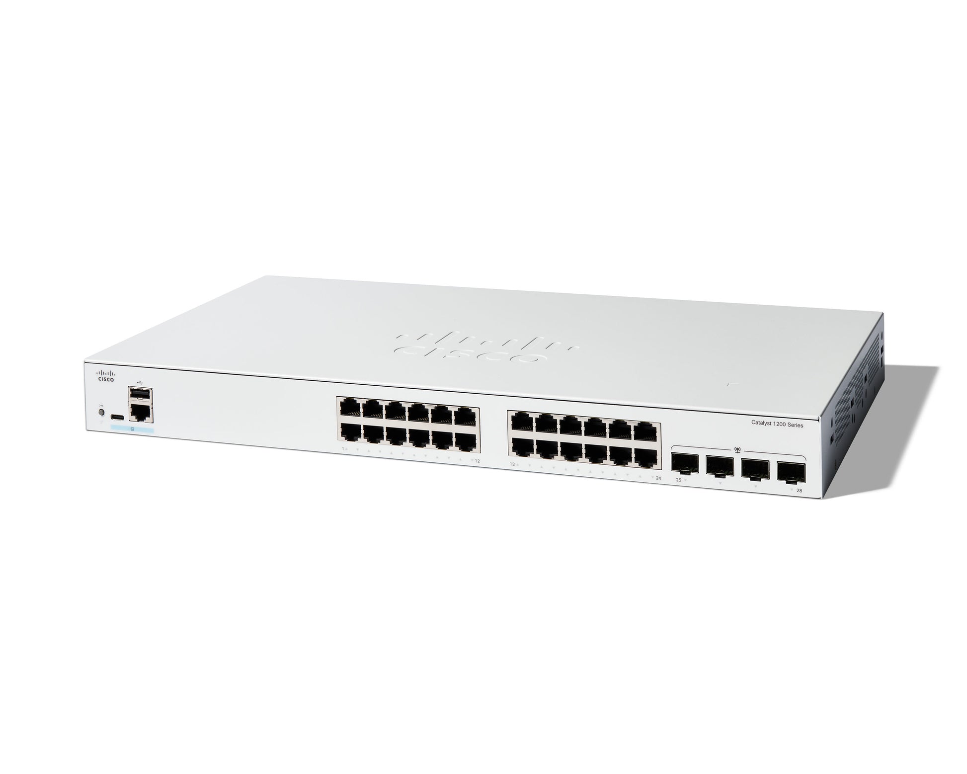 Cisco C1200-24T-4G – Managed Switch – 24×GbE, 4×SFP, L2/L3