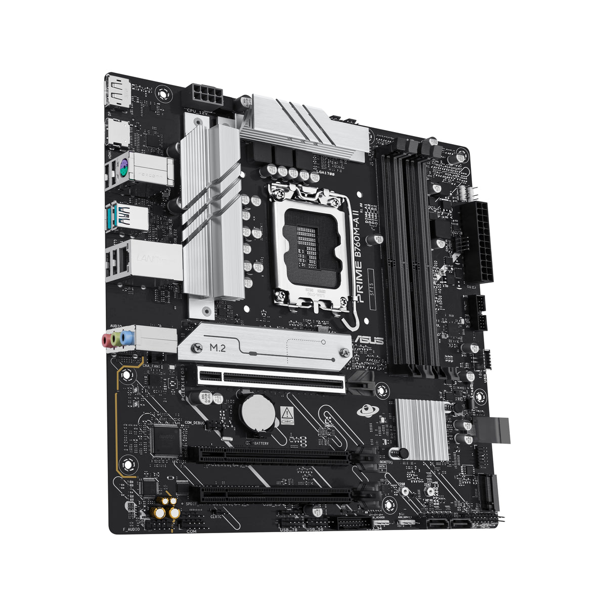 ASUS PRIME B760M-A II-CSM – Mainboard – LGA 1700, Intel B760, mATX, DDR5, 4×DIMM, 256 GB