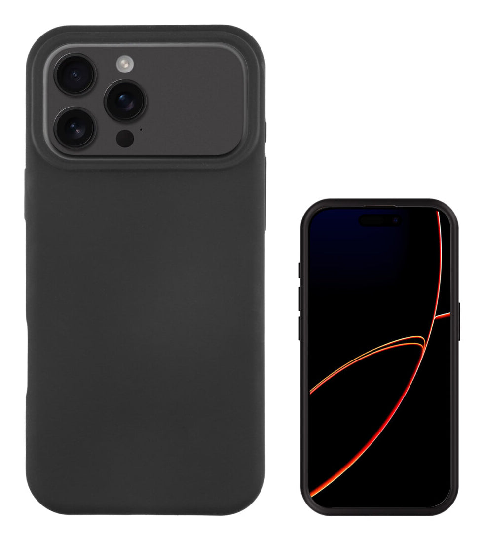 4smarts Cupertino Backcover – für Apple iPhone 17 Pro, MagSafe, Silikon+Mikrofaser, Schwarz