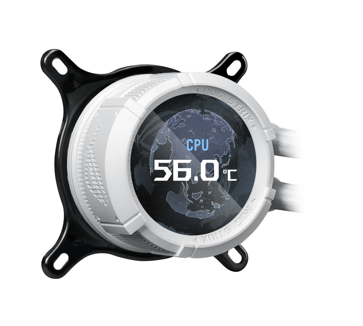 ASUS ROG STRIX LC III 360 ARGB – All-in-One Flüssigkeitskühler – 360 mm Radiator, 3×120 mm Lüfter, LCD, Weiss