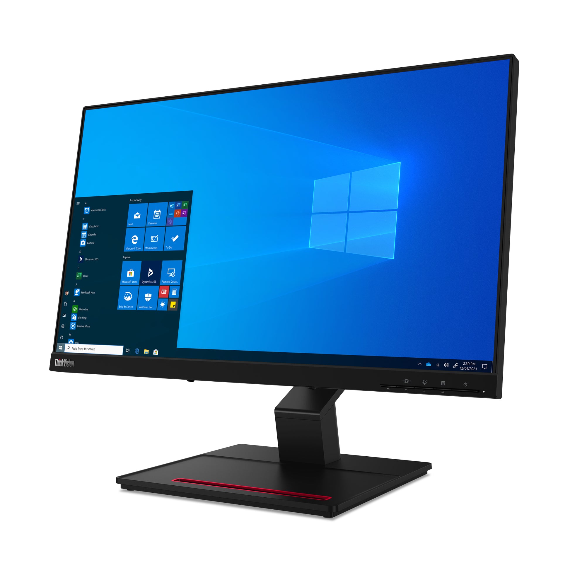 Lenovo ThinkVision T24t-20 – Monitor, 23,8", IPS, Touch, 60 Hz, 300 cd/m², VESA 100 × 100