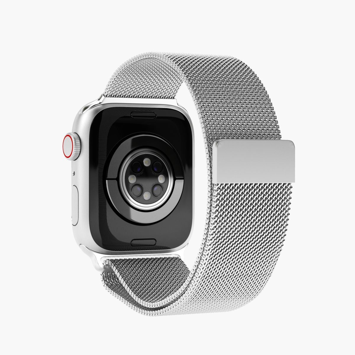 Vonmählen Milanese Loop 2 – Armband – für Apple Watch 44/45/49 mm, Silber, Edelstahl