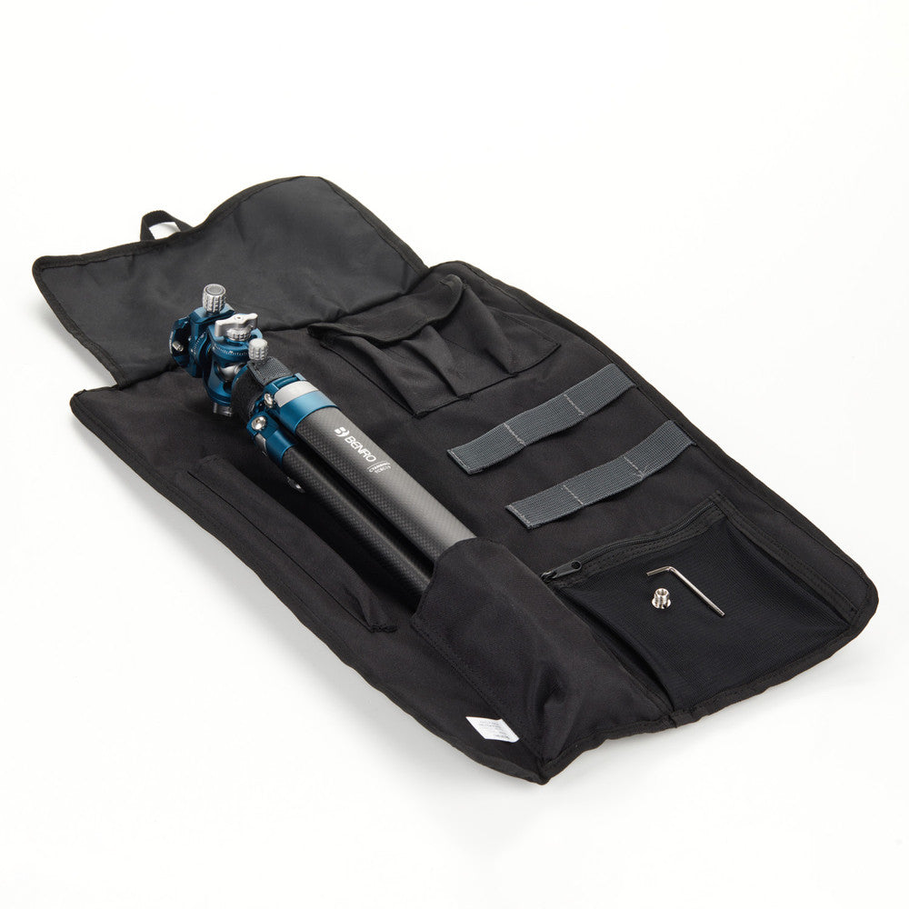 Benro TCBC15FS20PROC Carbon Stativ Kit – bis 152 cm, Traglast 4,5 kg – 43 cm eingefahren, 1,05 kg – Schwarz