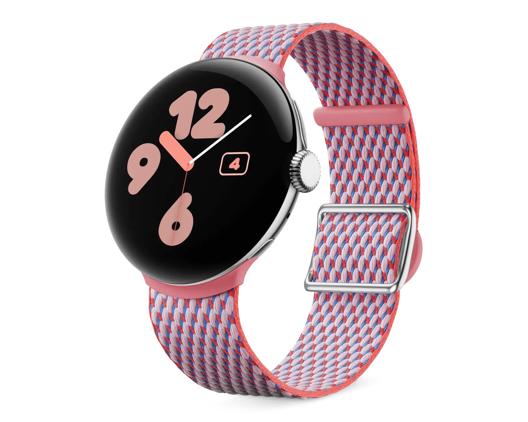 Google Pixel Watch 3 45 mm – Baumwollfaser, Koralle
