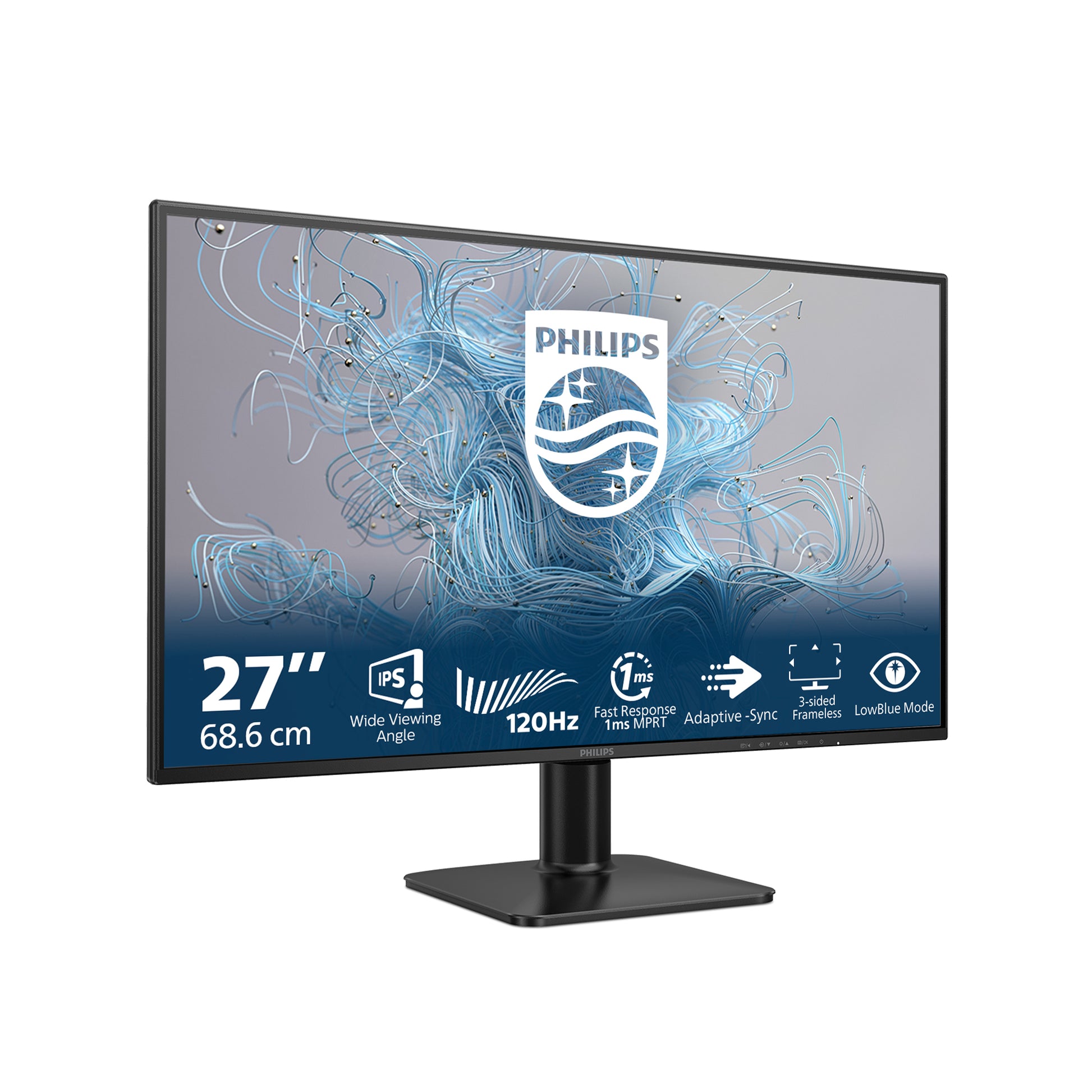 Philips 27E2N1110/00 – Monitor, 27", 1920 × 1080 (Full HD), IPS, 120 Hz, 250 cd/m², Schwarz