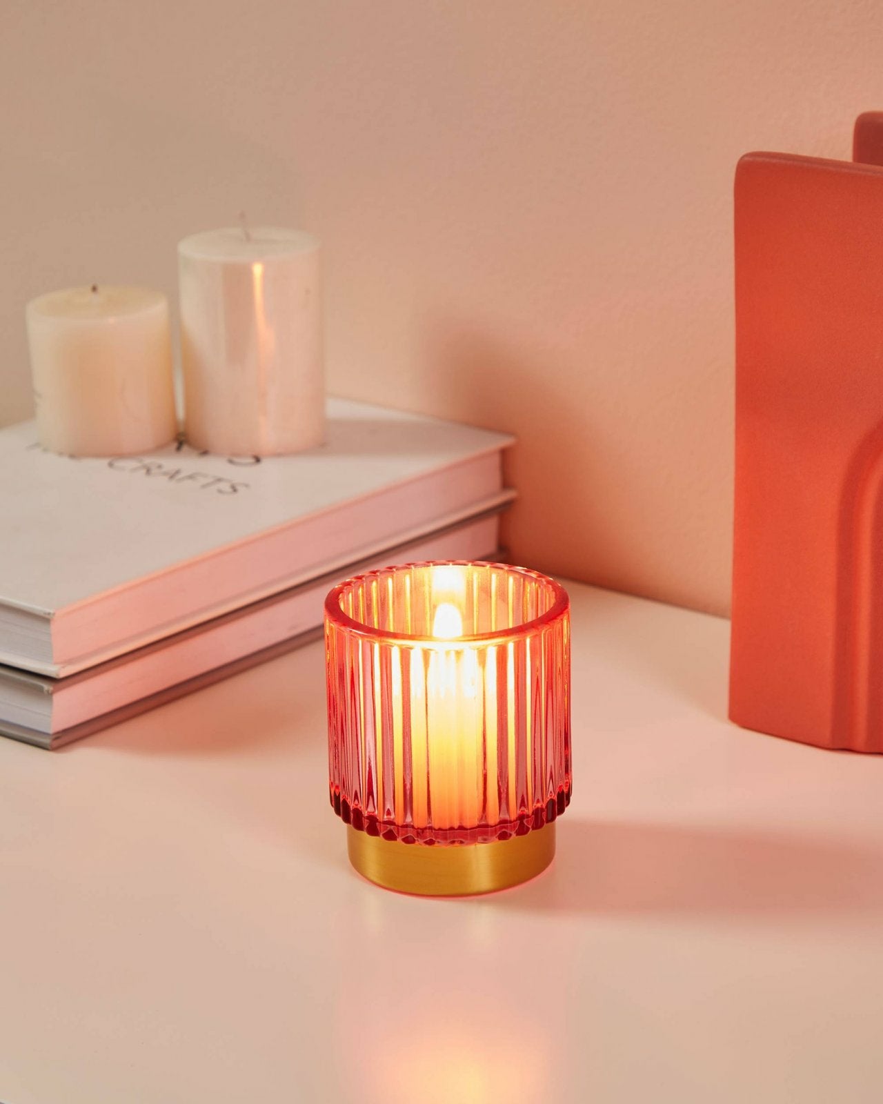 EGLO Bezamby Windlicht – Glas, mehrfarbig – Ø 7 × 8 cm