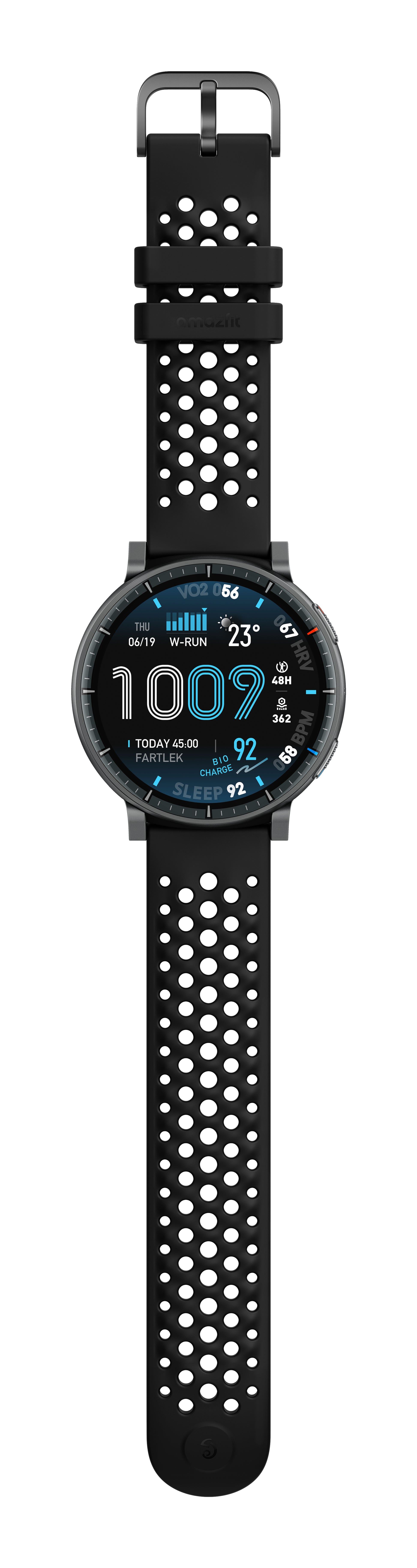 Amazfit Active Max 49 mm GPS – Aluminium Schwarz, Sportband, 50 m, für Android, iOS