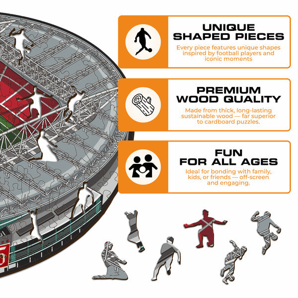 Iconic Puzzles Arsenal FC Emirates Stadium – Logikspiel, ab 10 Jahren