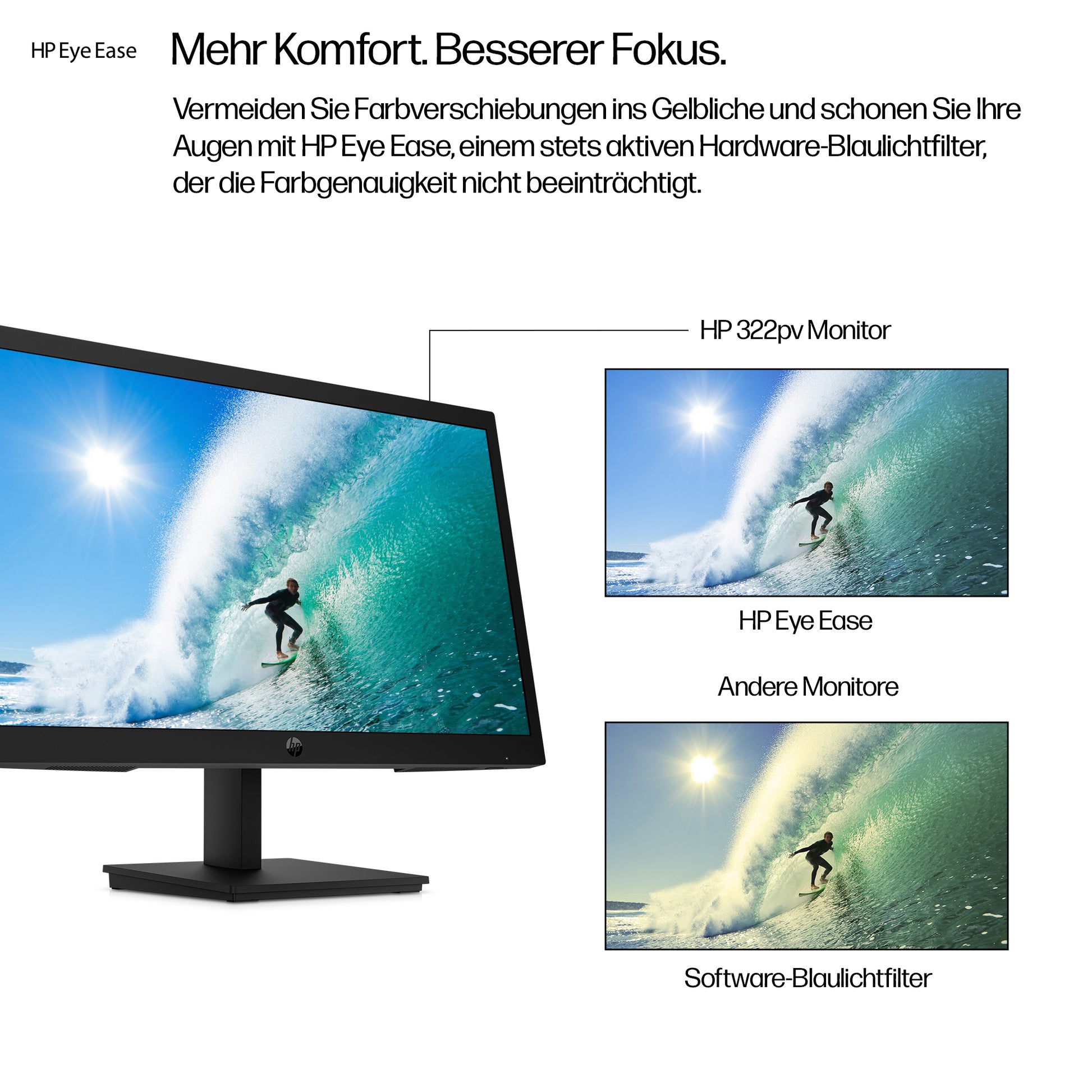 HP 322Pv – 21,5", 1920 × 1080 (Full HD), VA, 100 Hz