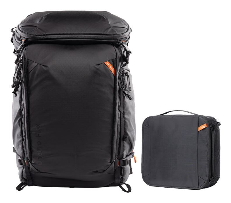 PGYTECH OnePro Flex 40 L Kamerarucksack – Cordura/Polyamid, spritzwassergeschützt – Schwarz