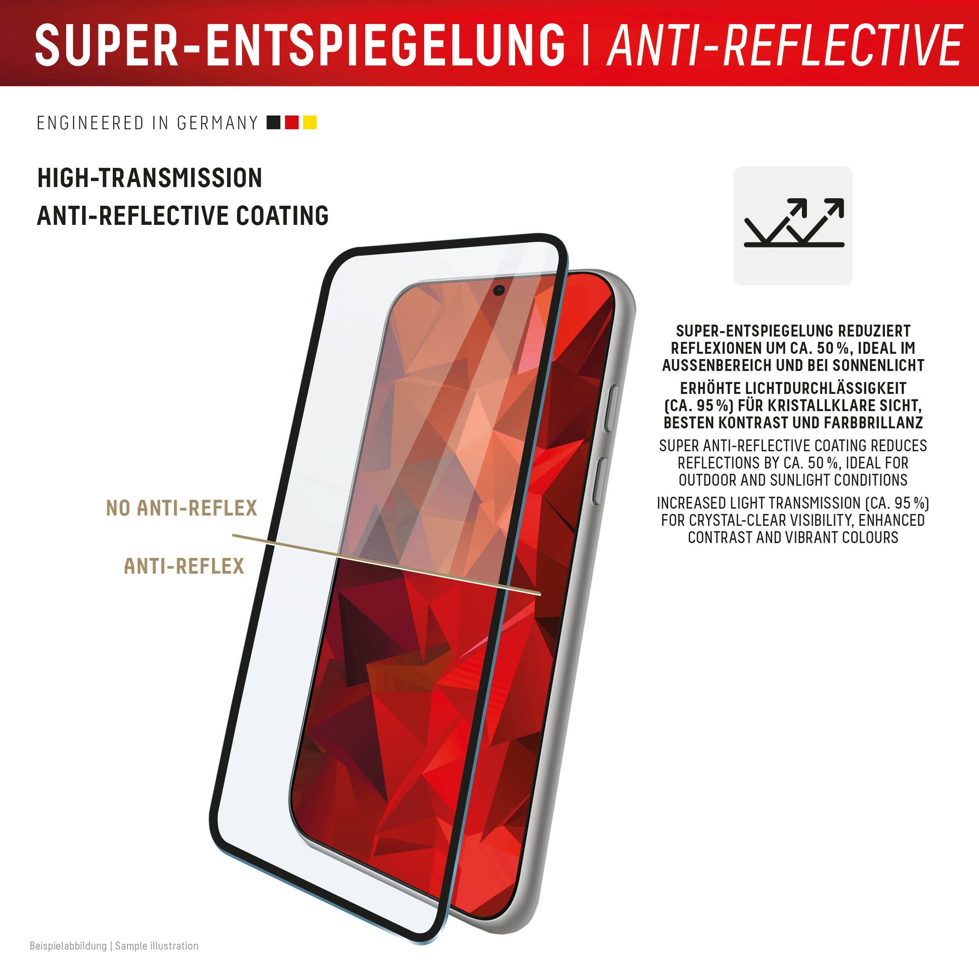 Displex Displayschutz (Panzerglas), Full Cover – für Galaxy S24 Ultra – mit Applikator