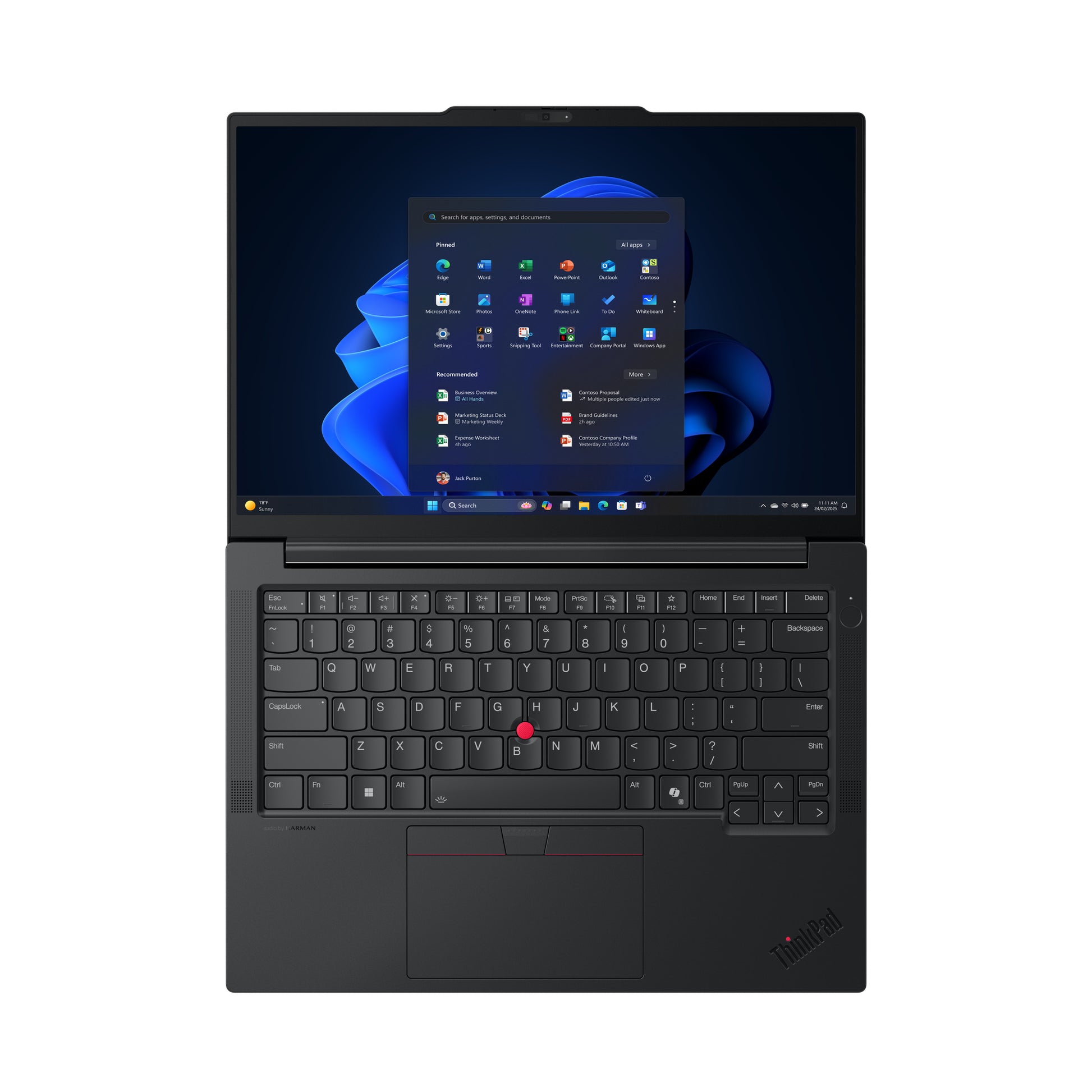 Lenovo ThinkPad E14 Gen 7 – 14" WUXGA, Core Ultra 7 258V, 32 GB, 1 TB SSD, Win 11 Pro, QWERTZ (CH)