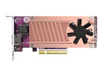 QNAP QM2 Karte – PCIe M.2 SSD & 10GbE Karte – 2×M.2 2280, 1×10GbE RJ-45, PCIe 3.0