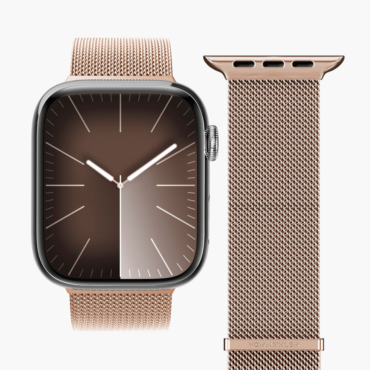 Vonmählen Milanese Loop 2 – Roségold, für Apple Watch 40 mm, 41 mm, 42 mm