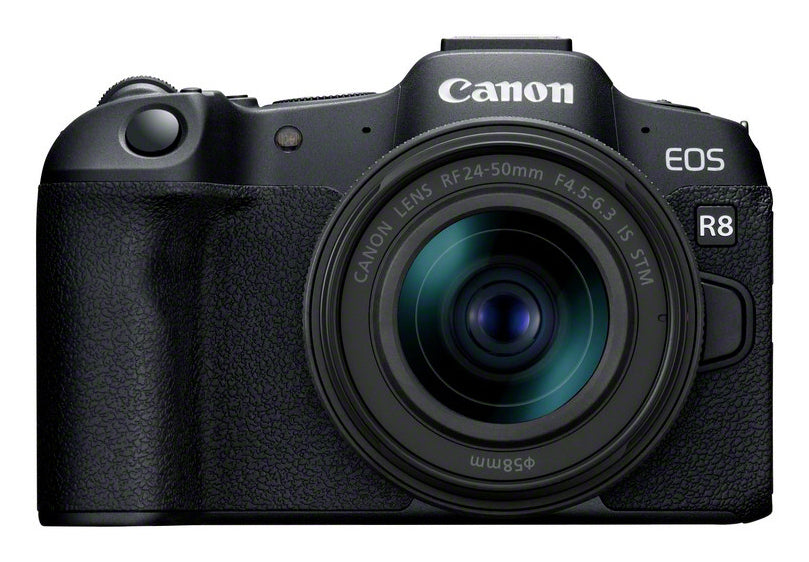 Canon EOS R8 Kit RF 24–50mm f/4,5–6,3 IS STM – Vollformat, 24,2 MP, 4K, schwarz