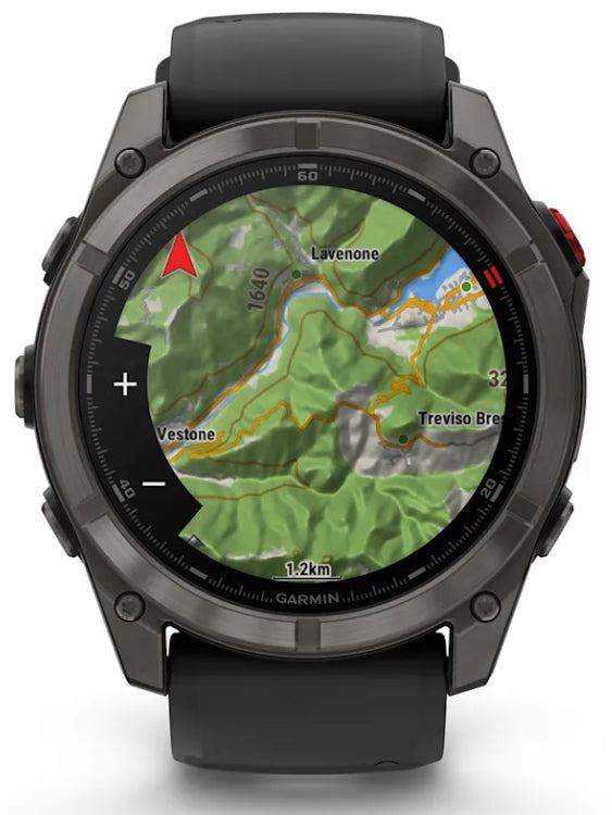 Garmin fēnix 8 Pro 51 mm GPS + Cellular – Titan Schwarz, Sportband Schwarz, 100 m
