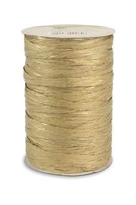 Pattberg Geschenkband, Raffia, einfarbig, Gold, 5 mm × 100 m, 24 Stk.