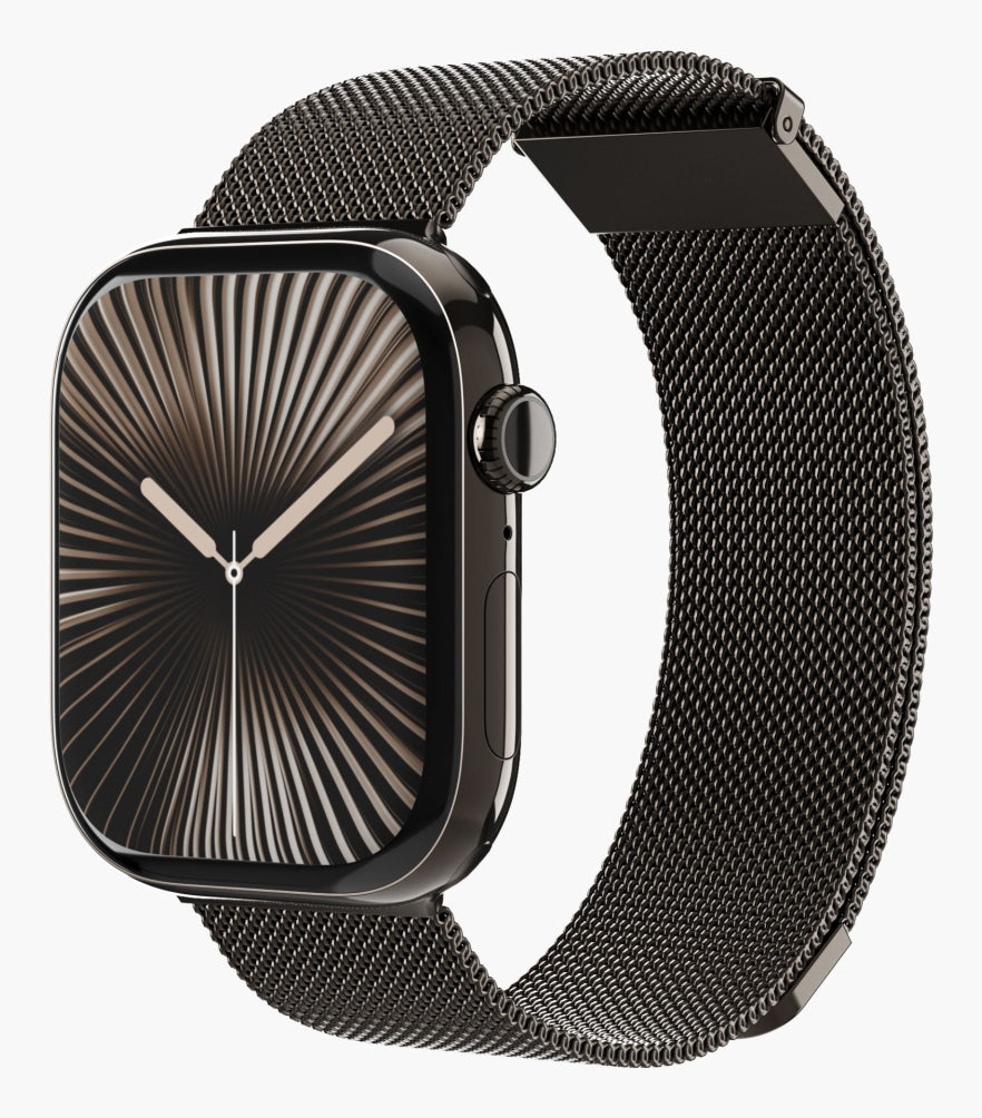 Vonmählen Milanese Loop 2 – Armband – für Apple Watch (diverse Grössen), Granitgrau, Einheitsgrösse, Edelstahl