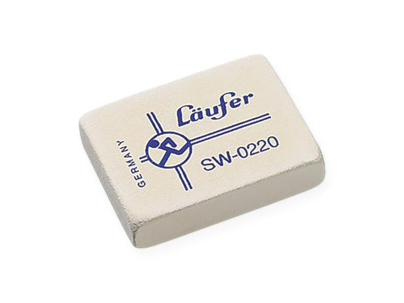 Laufer Radierer 02200 – Gummi – Weiss