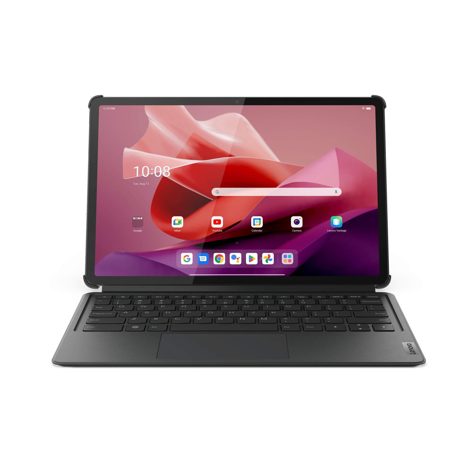 Lenovo Tastatur-Case für Lenovo Tab P12 – Pogo Pin, mit Touchpad – Storm Grey