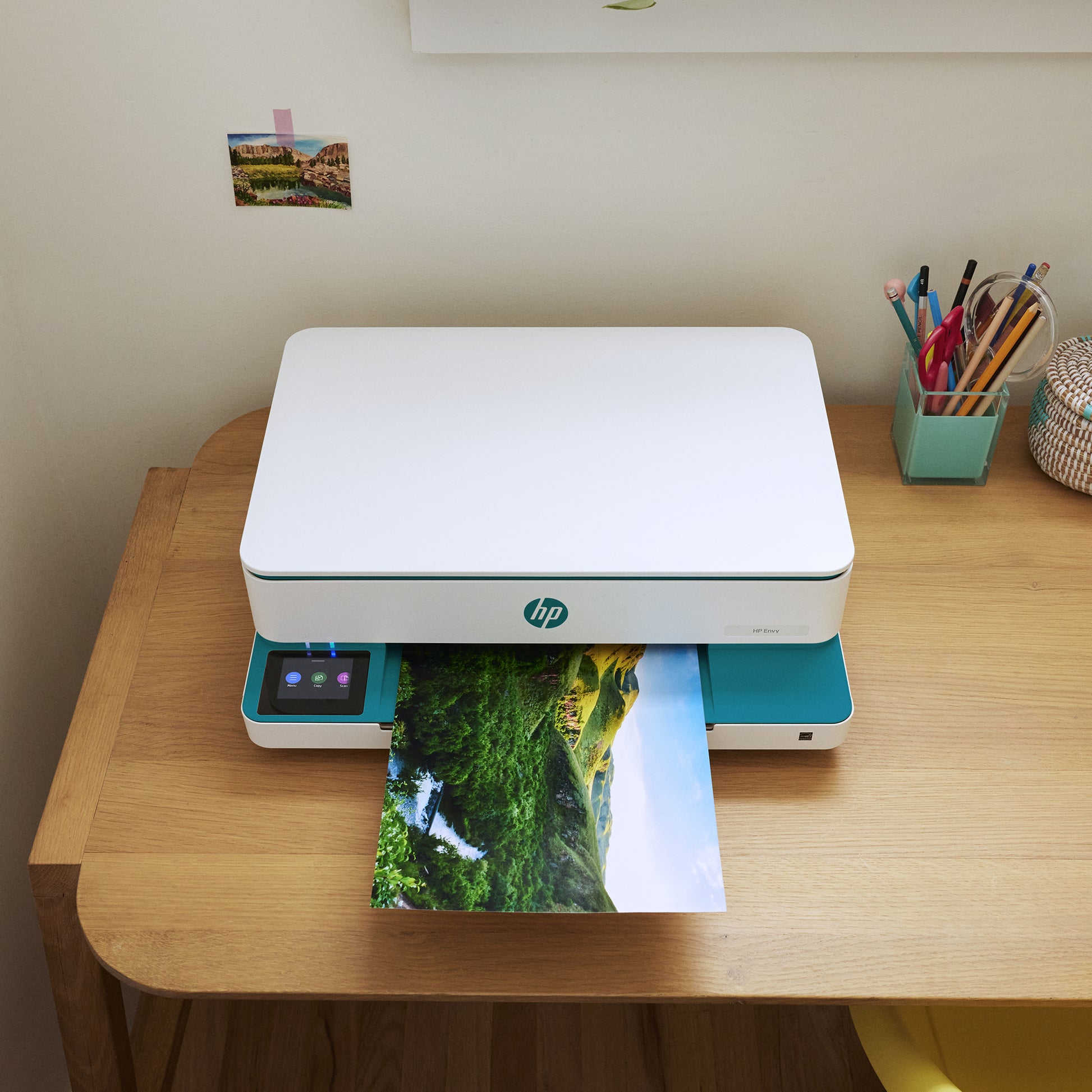 HP Envy 6122E Wireless – Farbtintenstrahl-Multifunktionsdrucker, A4, 3-in-1, Duplex, WLAN, AirPrint, Mopria