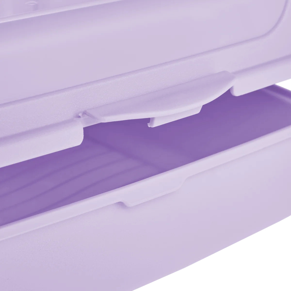 keeeper Click-Box midi Aufbewahrungsbox 1 l – Polypropylen – transparent/violett – 130 × 70 × 170 mm