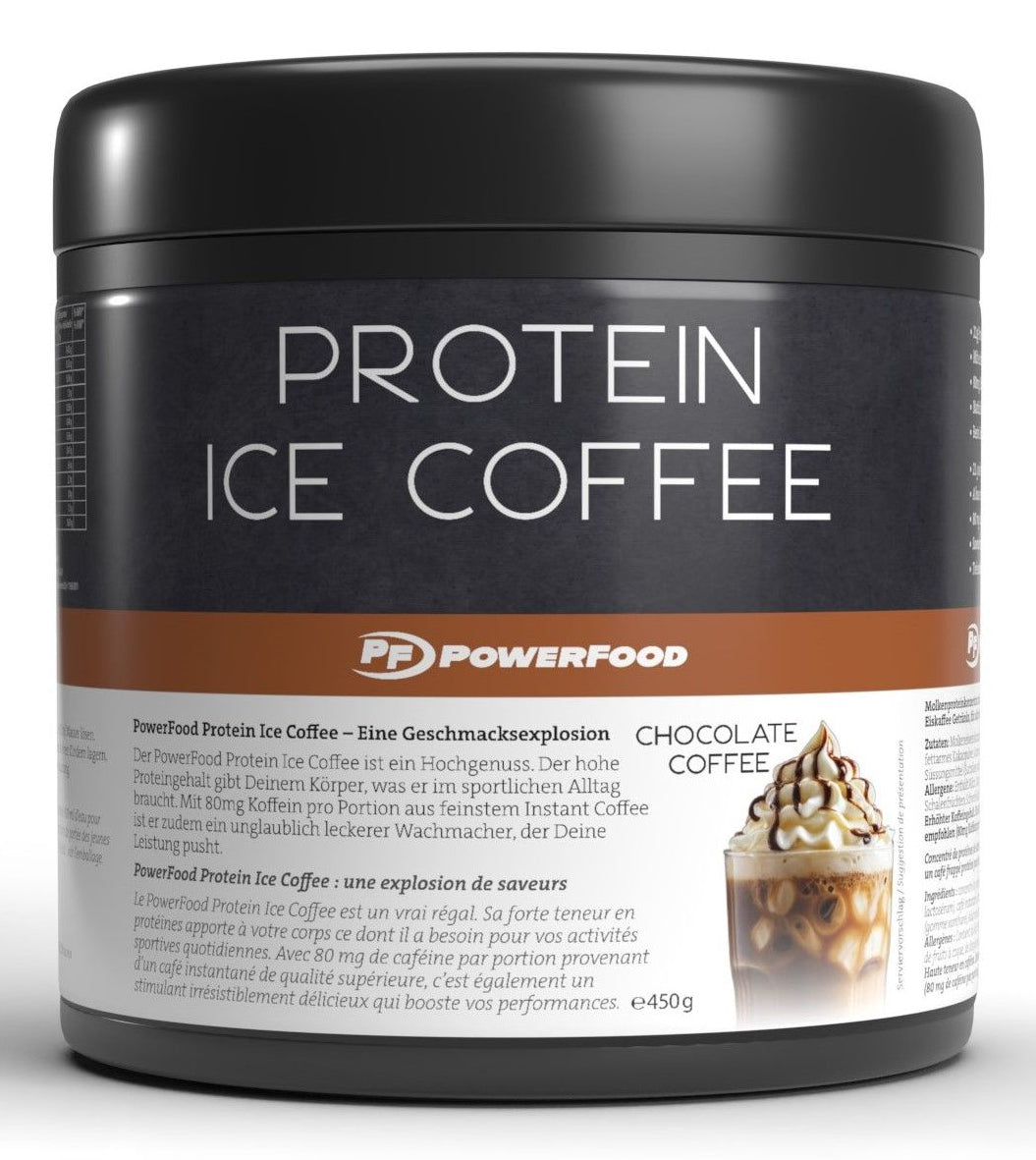 PowerFood Whey Protein Kaffee, Schokolade – laktosefrei – 450 g