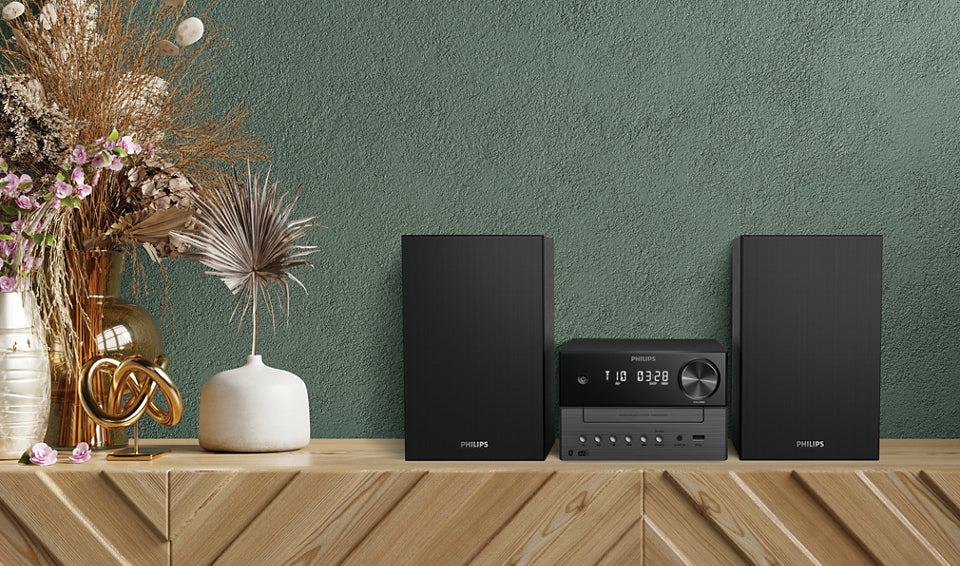 Philips TAM3505M2/12 – Mikro-HiFi-System – 20 W, DAB+, CD, Bluetooth – Schwarz
