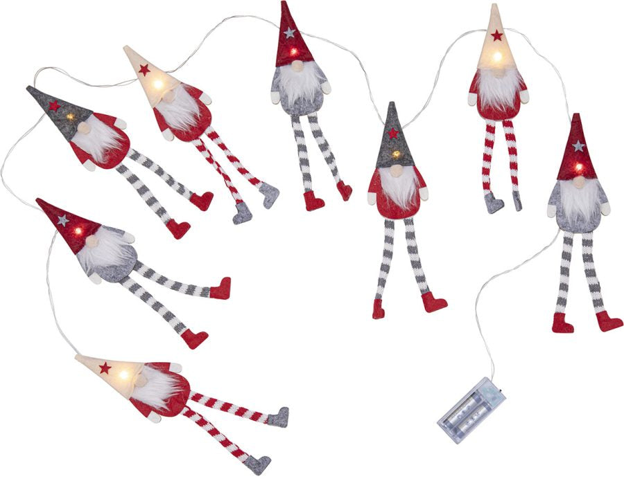 Star Trading Lichterkette Alf – Starterset, 1,4 m, 0,1 W, Warmweiss, Rot, batteriebetrieben