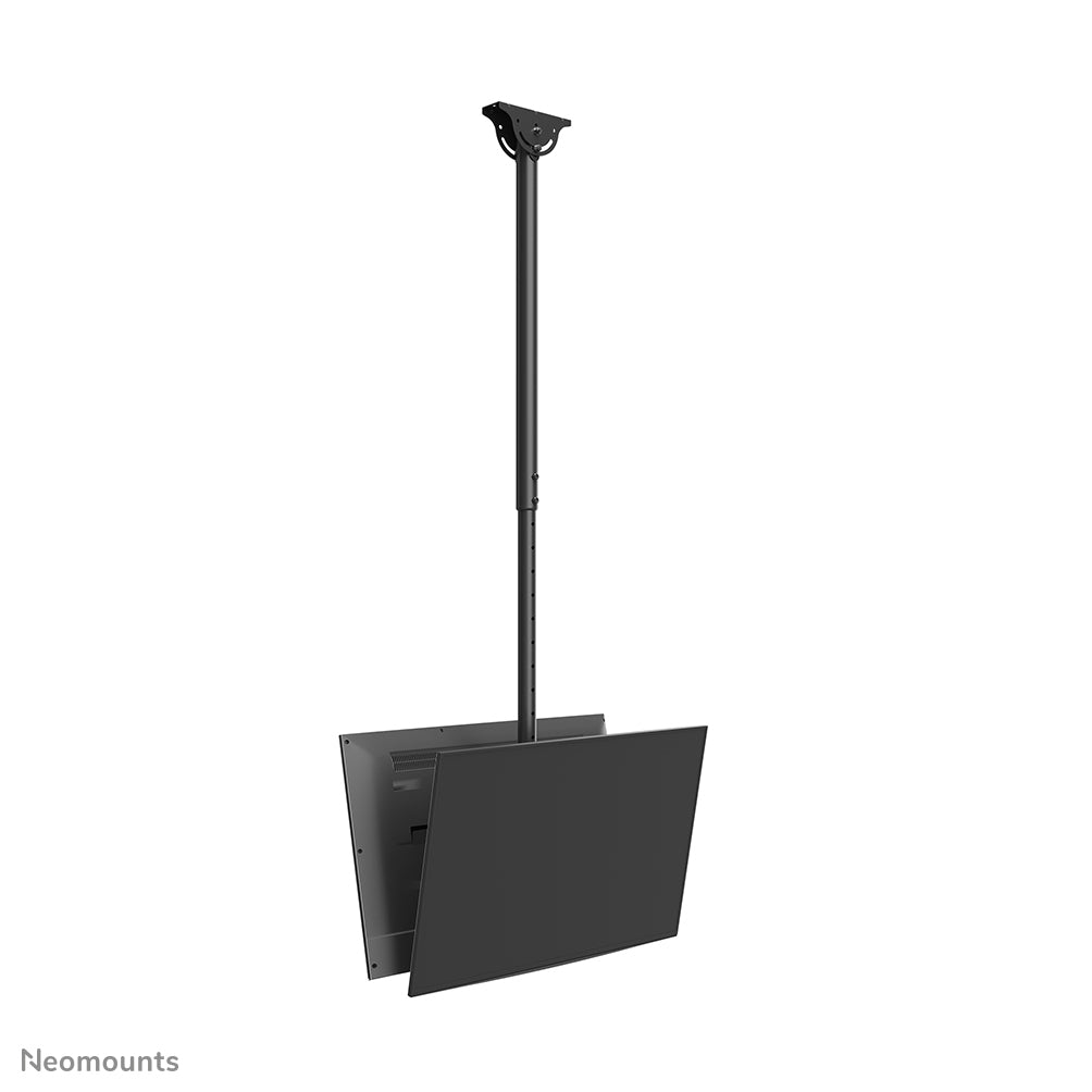 Neomounts CL35-340BL22 – Doppel Monitor-/TV-Deckenhalterung 23–42", VESA 100 × 100 mm / 200 × 200 mm · H 106–156 cm