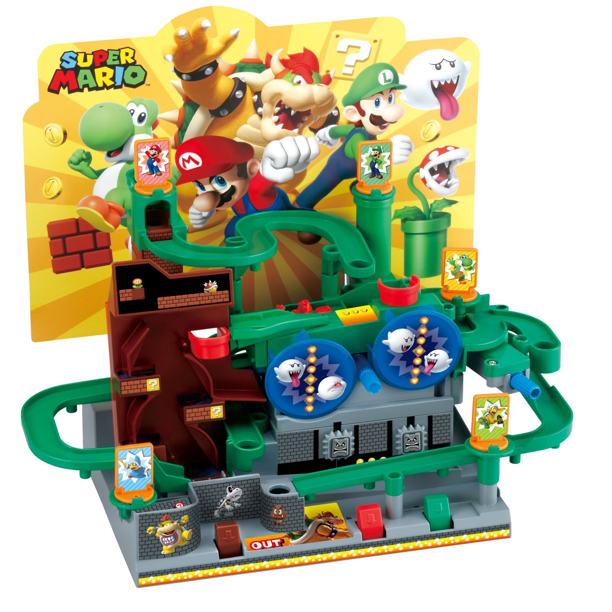 EPOCH Games Super Mario Adventure Game DX – Brettspiel, 1 Spieler, ab 5 Jahren, DE/EN/IT/FR