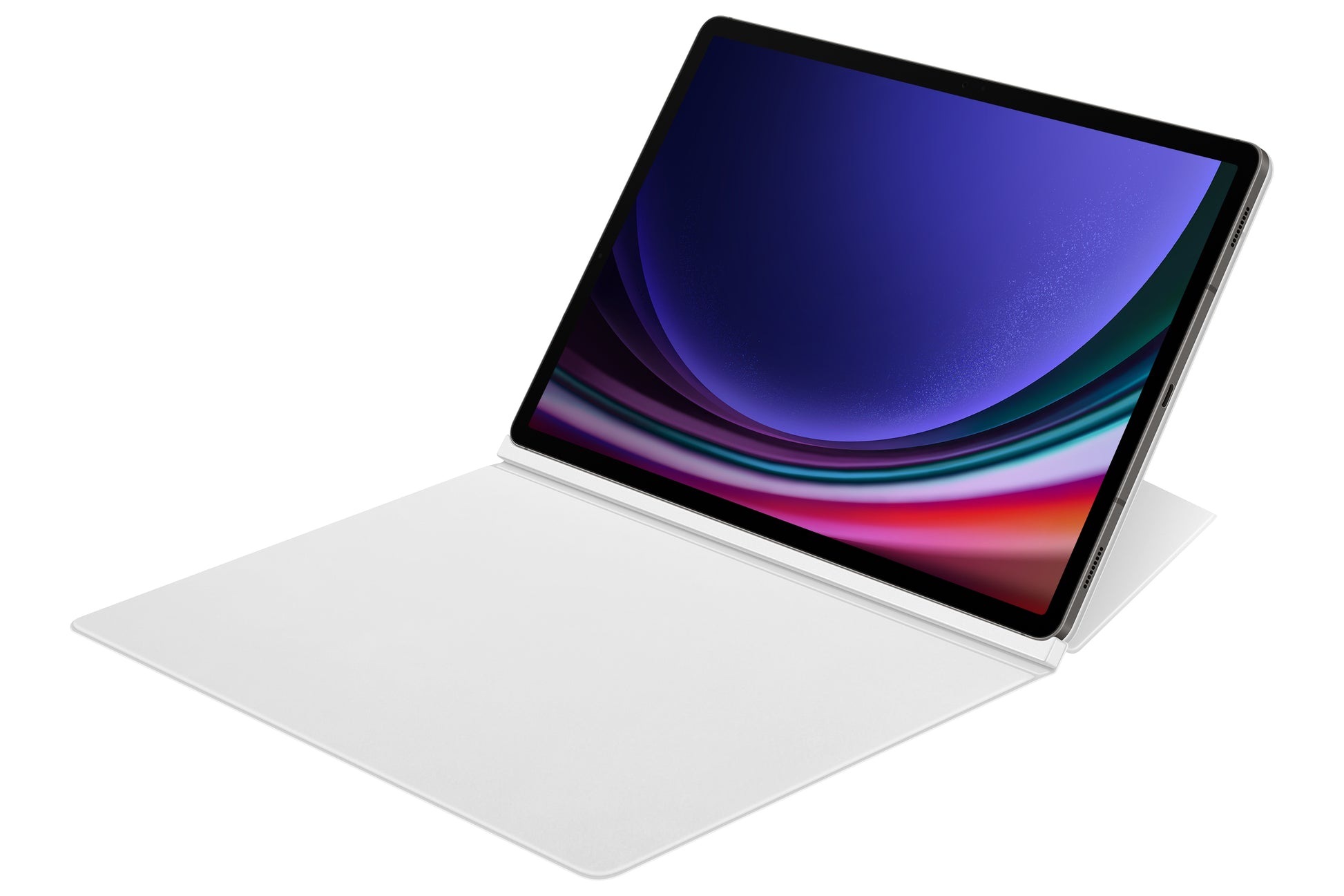 Samsung Smart Book Cover Notebook-Schutzhülle – für Galaxy Tab S9+, 12,4", Kunststoff, Weiss