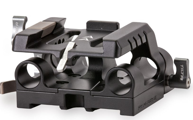 Tilta 15mm LWS Baseplate Typ IV Montageplatte – Aluminium/Edelstahl, 1/4"‑20, 3/8"‑16 Gewinde – Schwarz
