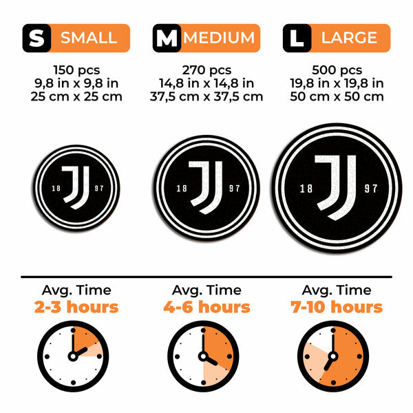 Iconic Puzzles Juventus FC - Logo - Logikspiel, ab 10 Jahren, 180 Min