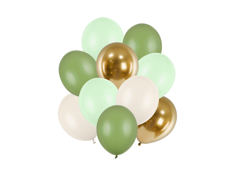 PartyDeco Luftballons Geburtstag – mehrfarbig – Ø 30 cm – Latex – 10 Stk