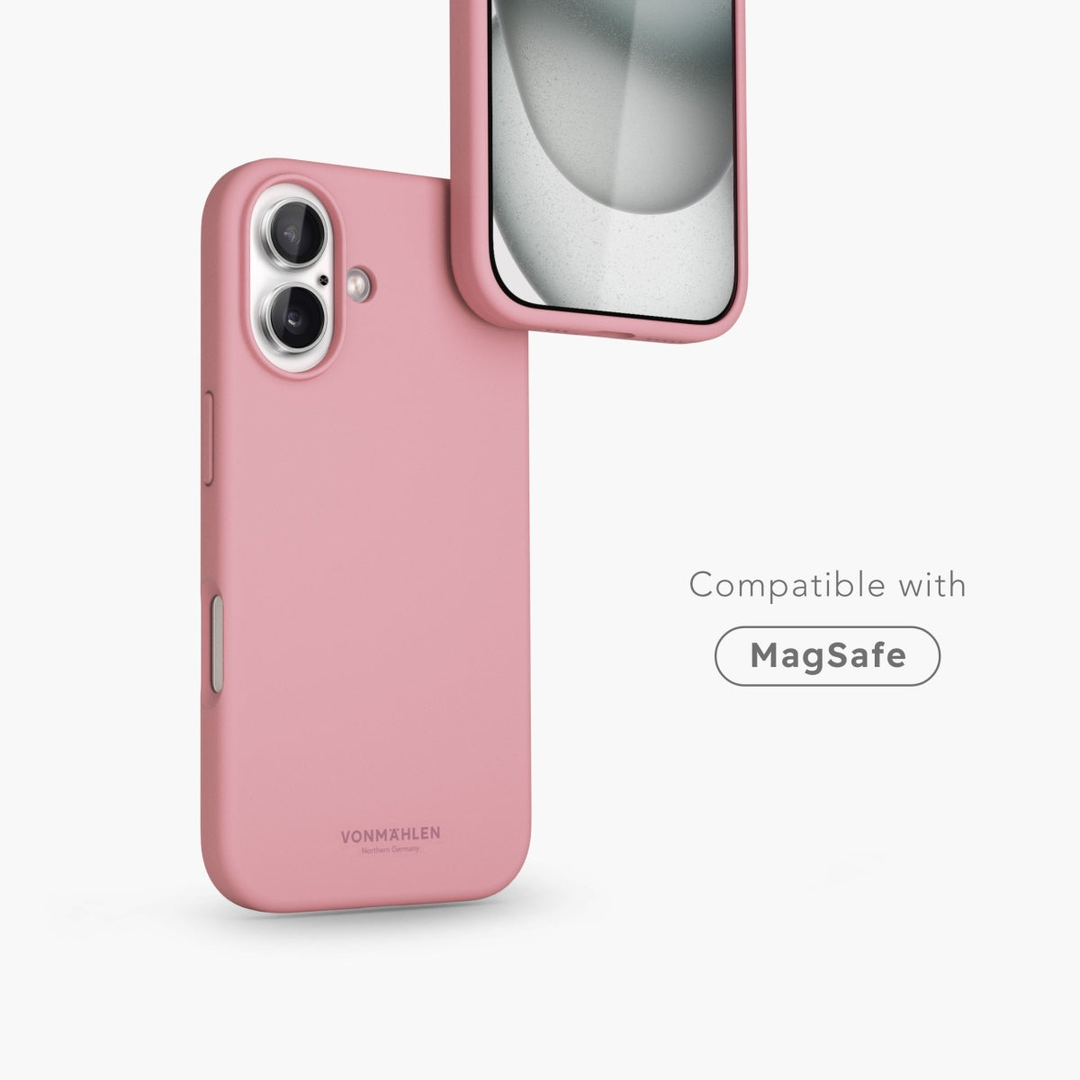 Vonmählen Backcover – für Apple iPhone 16 – MagSafe, Silikon, Cherry Blossom